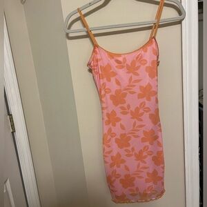 Pink and Orange Princess Polly Bodycon Dress